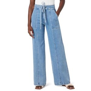 HUDSON Women's Tie Waist Wide Leg Trouser 28